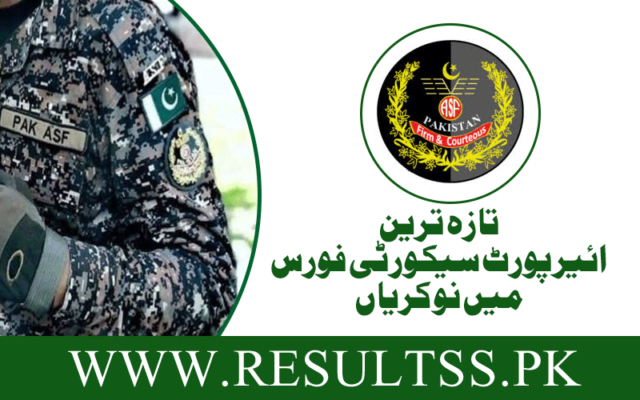 ASF Jobs 2025 Apply Online Via Www.Joinasf.Gov.Pk
